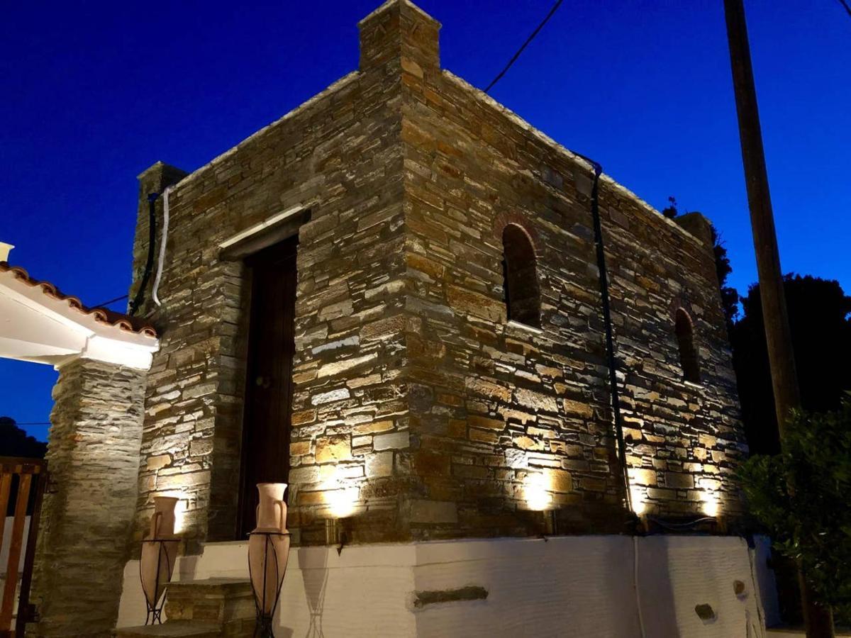 Villa Stone Nest Andros Livádhia Exterior foto